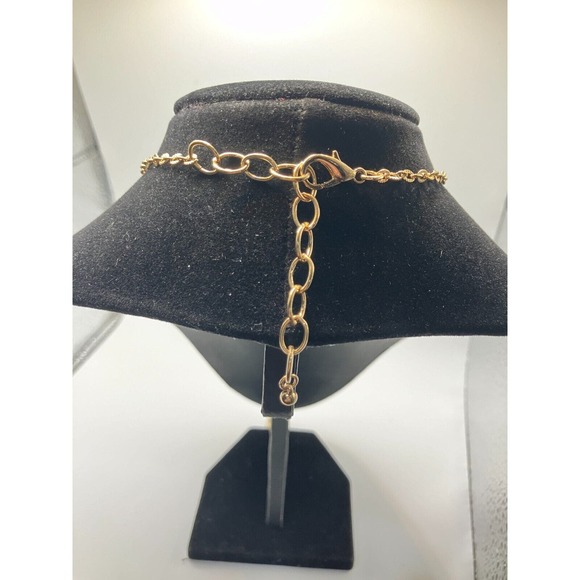 Smokey Gray Crystals Gold-Tone Y-Drop 19.75 Inch Necklace! - Picture 8 of 9